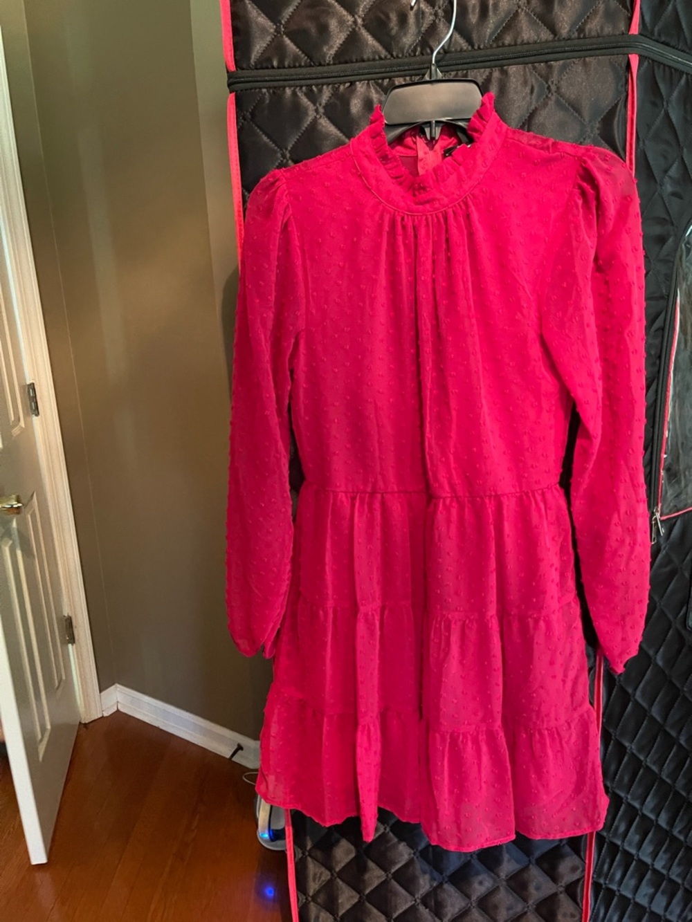Women’s Red Tiered Mini Dress